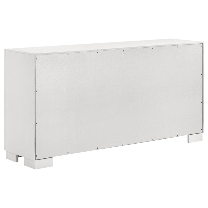Jessica 5-piece Queen LED Bedroom Set Snow White