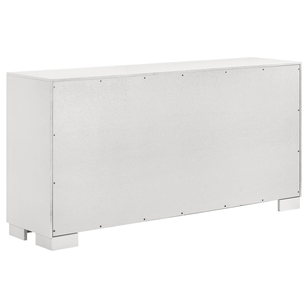 Jessica 6-piece Queen LED Bedroom Set Snow White