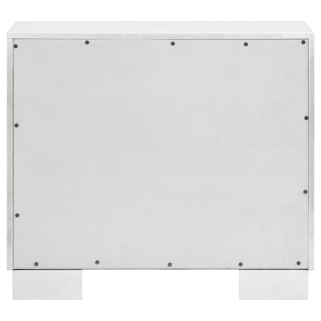 Jessica 2-drawer Nightstand Snow White