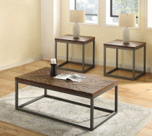 Lorenza - 3 Piece Table Set - Brown