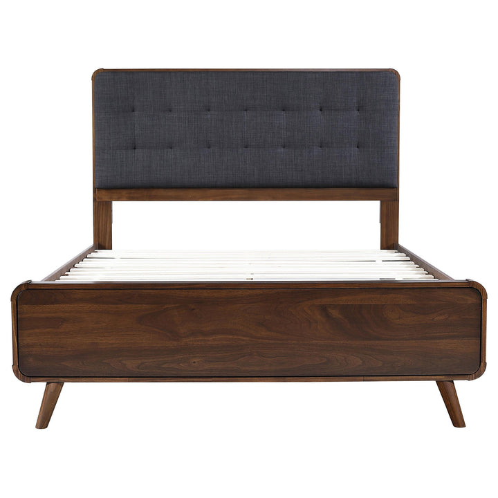 Robyn Wood Full Platform Bed Dark Walnut