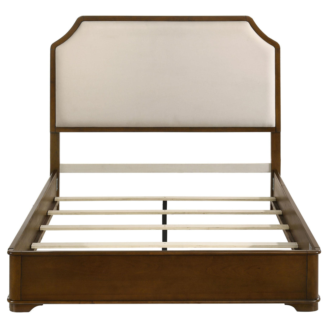 Garland 58-inch Queen Panel Bed Cream and Brown Cherry