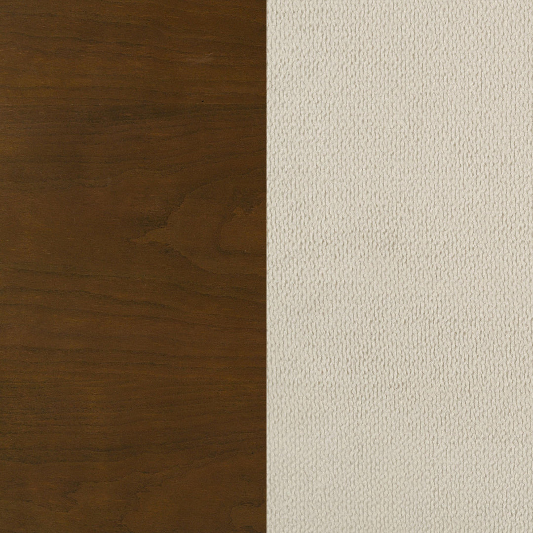 Garland 58-inch Queen Panel Bed Cream and Brown Cherry