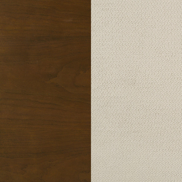 Garland 58-inch Queen Panel Bed Cream and Brown Cherry