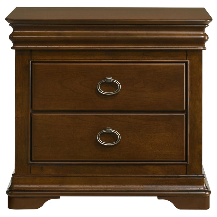 Garland 2-drawer Nightstand Bedside Table Brown Cherry