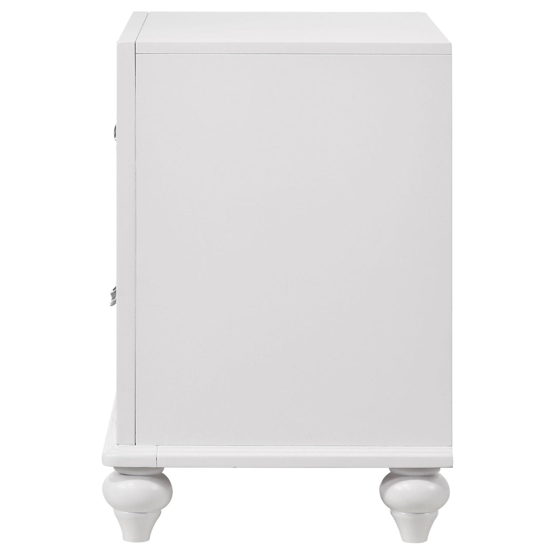 Barzini 2-drawer Nightstand White