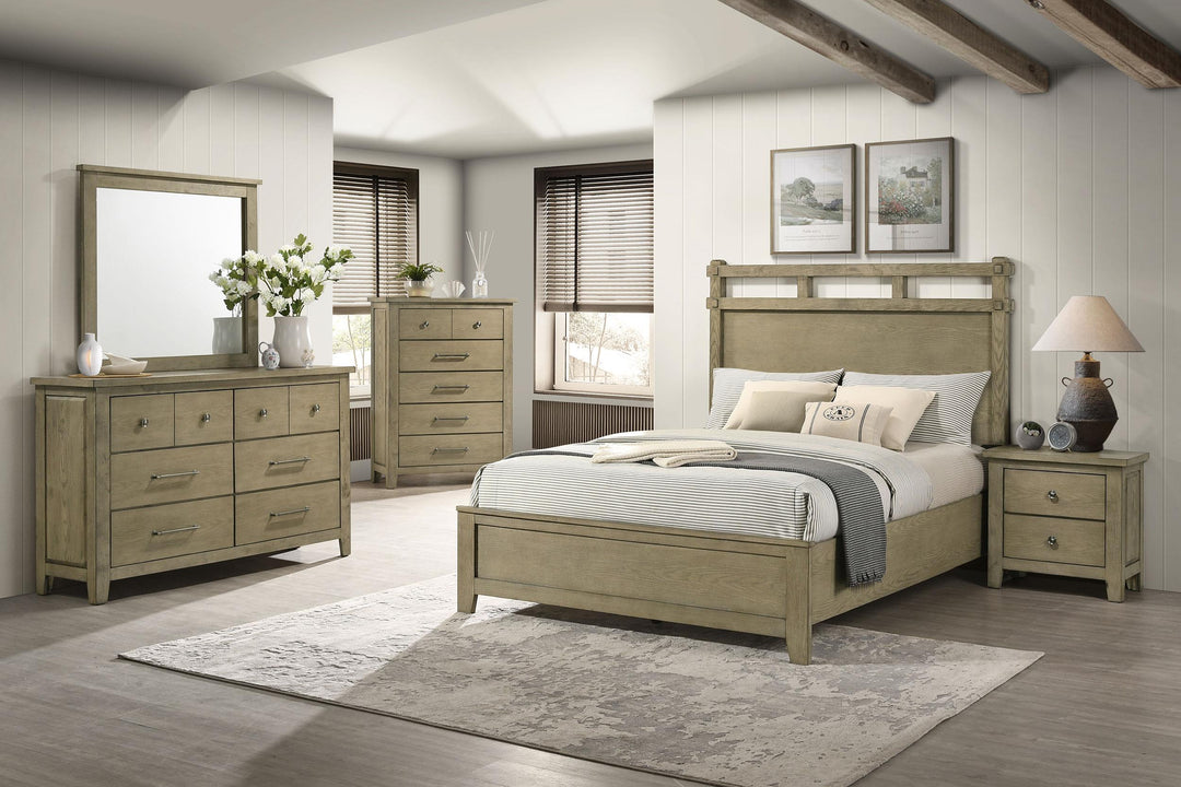Hazlewood 61-inch Eastern King Panel Bed Vineyard Oak