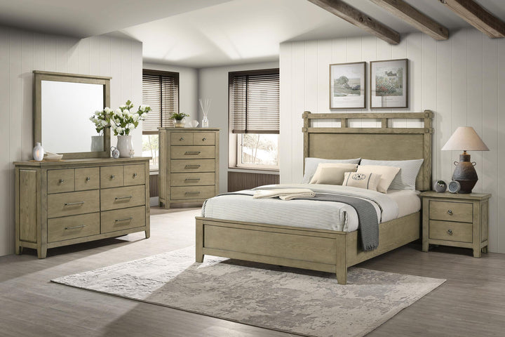 Hazlewood 61-inch Eastern King Panel Bed Vineyard Oak