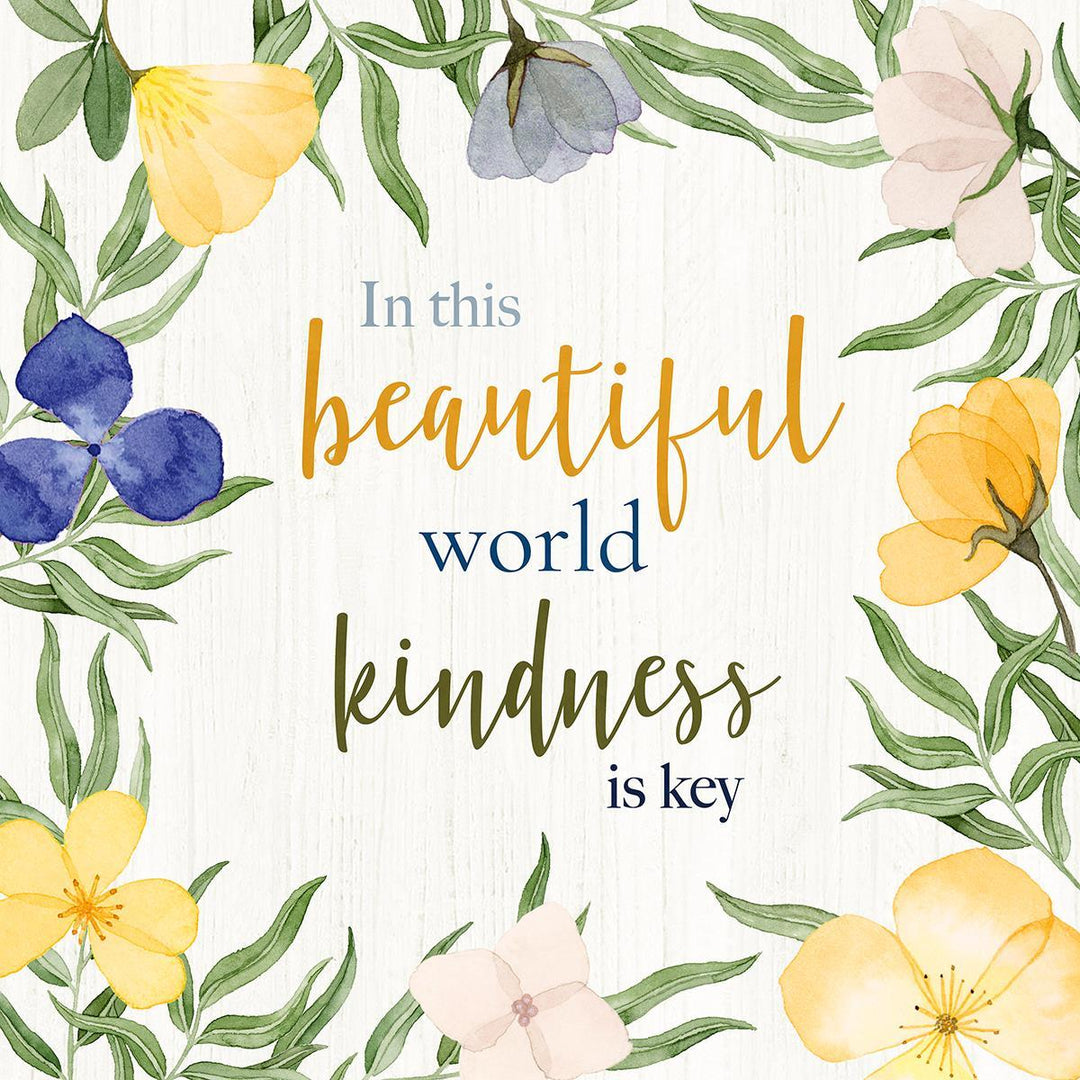 Kindness Is Key By Kourtni Gunn (Framed) - Green