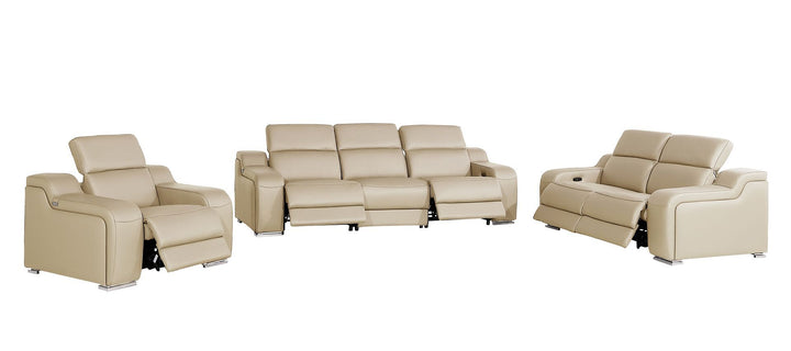 1116 - 6-Piece Modular Power Reclining Sofa, Loveseat &amp; Chair Set In With 5 Power Recliners &amp; Power Headrests