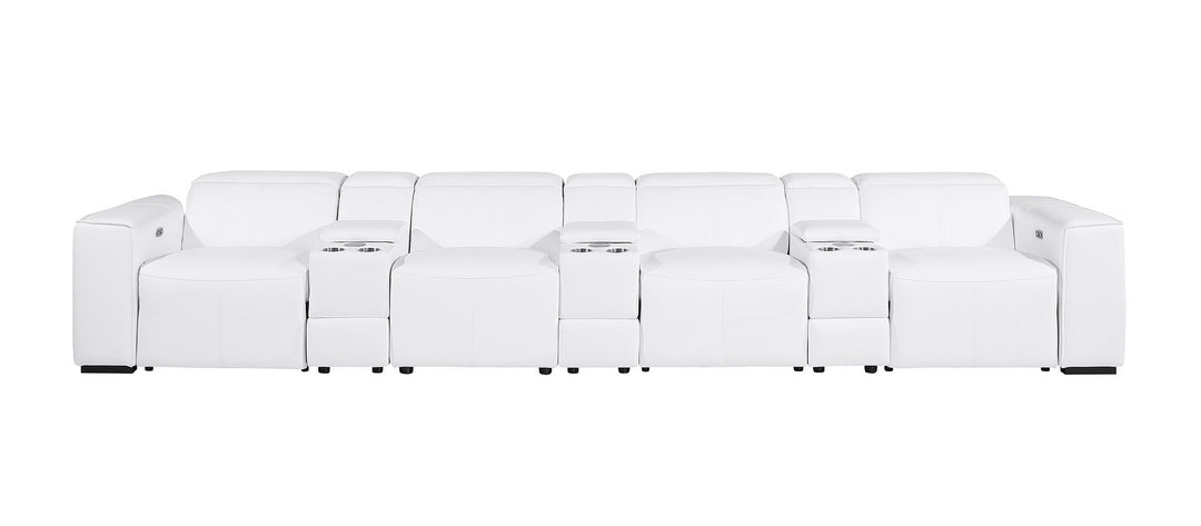 1224 - 7-Piece Modular Power Reclining Sofa In With 4 Power Recliners &amp; Power Headrests