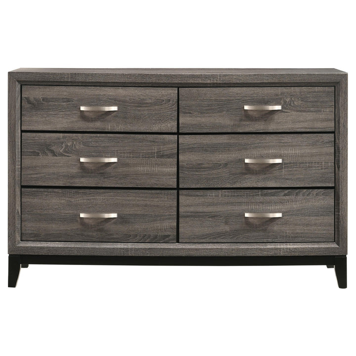 Watson Four-piece Full Bedroom Set Grey Oak
