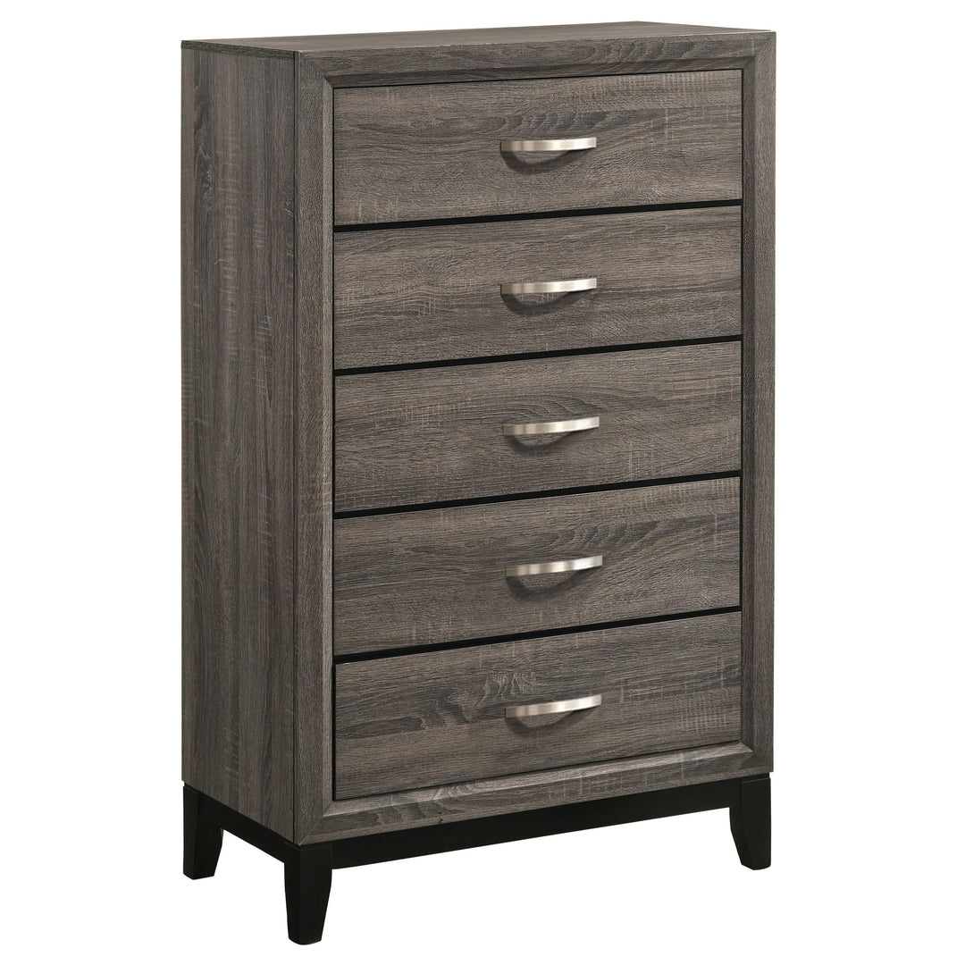 Watson Five-piece California King Bedroom Set Grey Oak