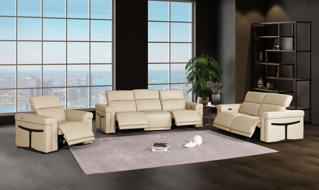 1126 - 6-Piece Modular Power Reclining Sofa, Loveseat &amp; Chair Set In With 5 Power Recliners &amp; Power Headrests