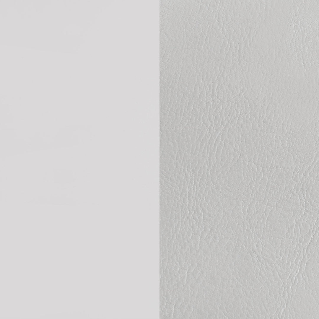 Cassia Eastern King LED Panel Bed White High Gloss