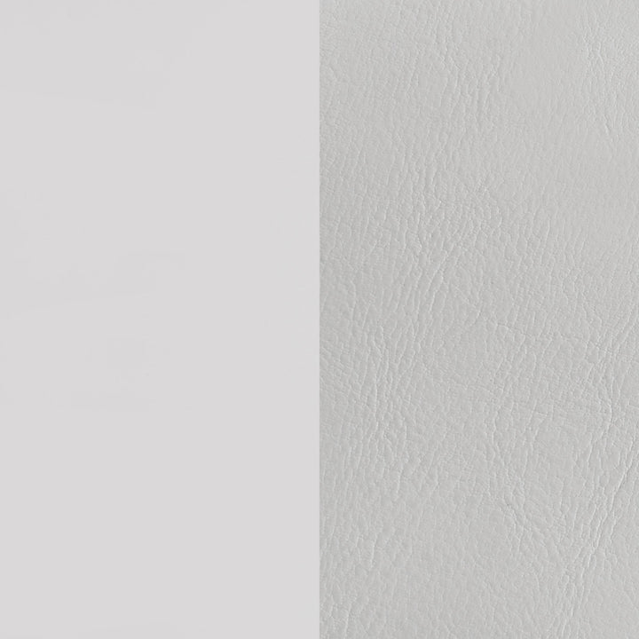 Cassia Eastern King LED Panel Bed White High Gloss