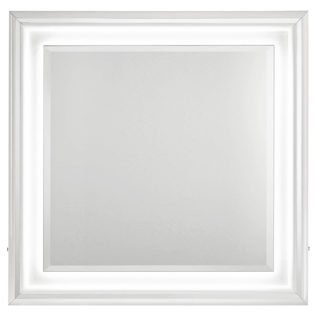 Cassia Dresser Mirror White High Gloss