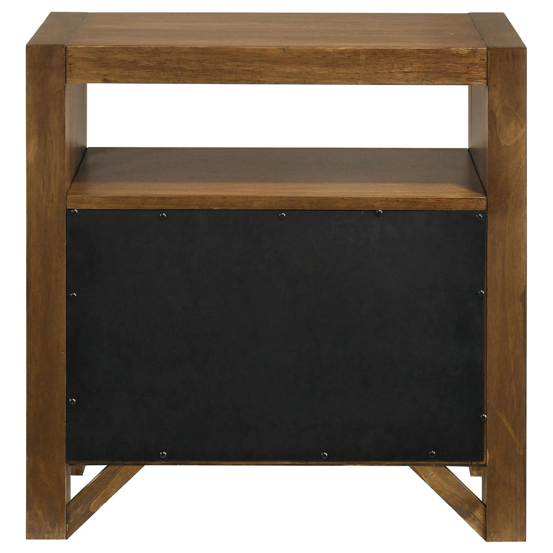 Adderley 2-drawer Nightstand Bedside Table Warm Brown