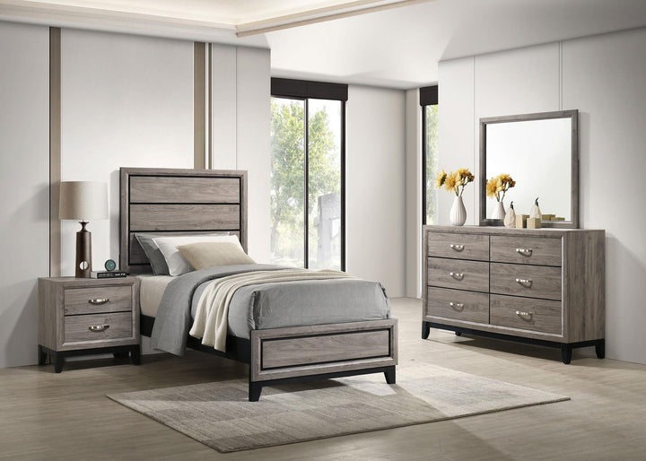 Valen Four-piece Twin Bedroom Set Light Taupe