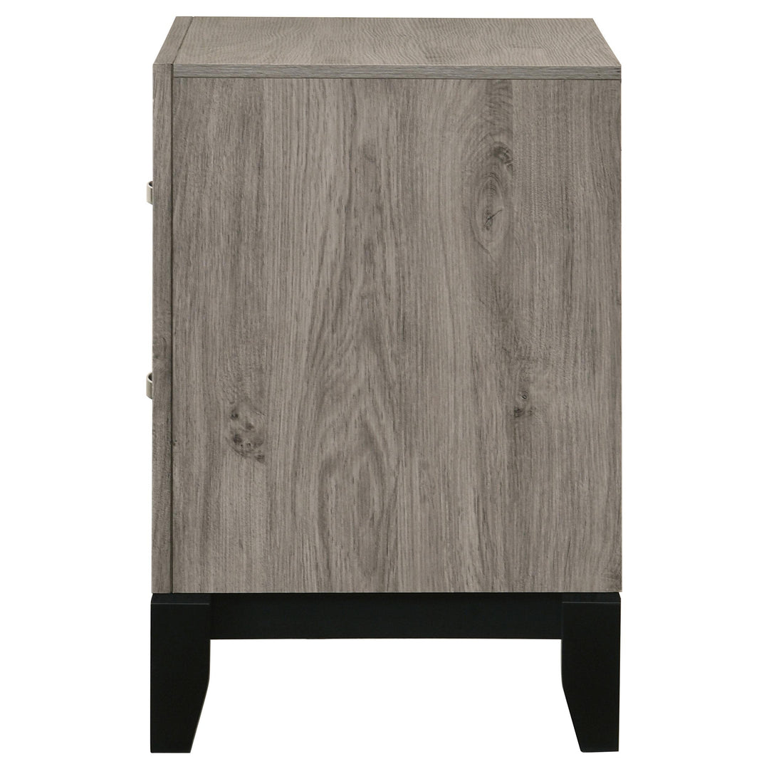 Valen 2-drawer Nightstand Bedside Table Light Taupe