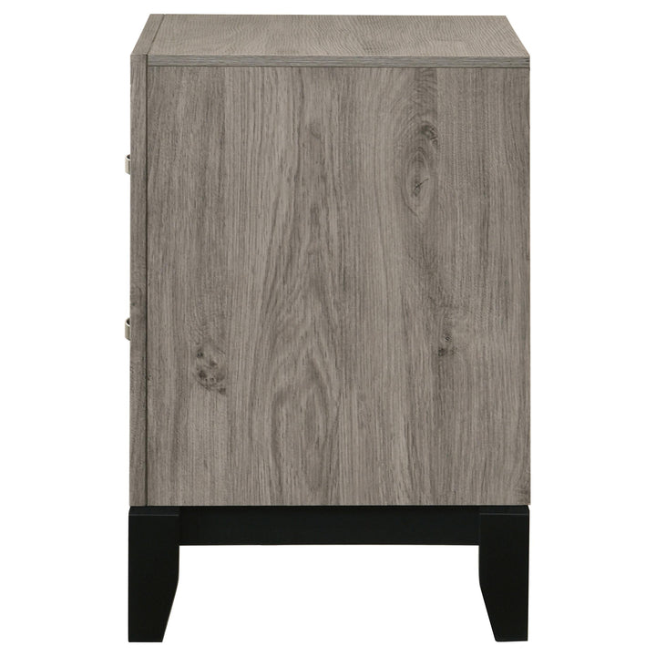 Valen 2-drawer Nightstand Bedside Table Light Taupe