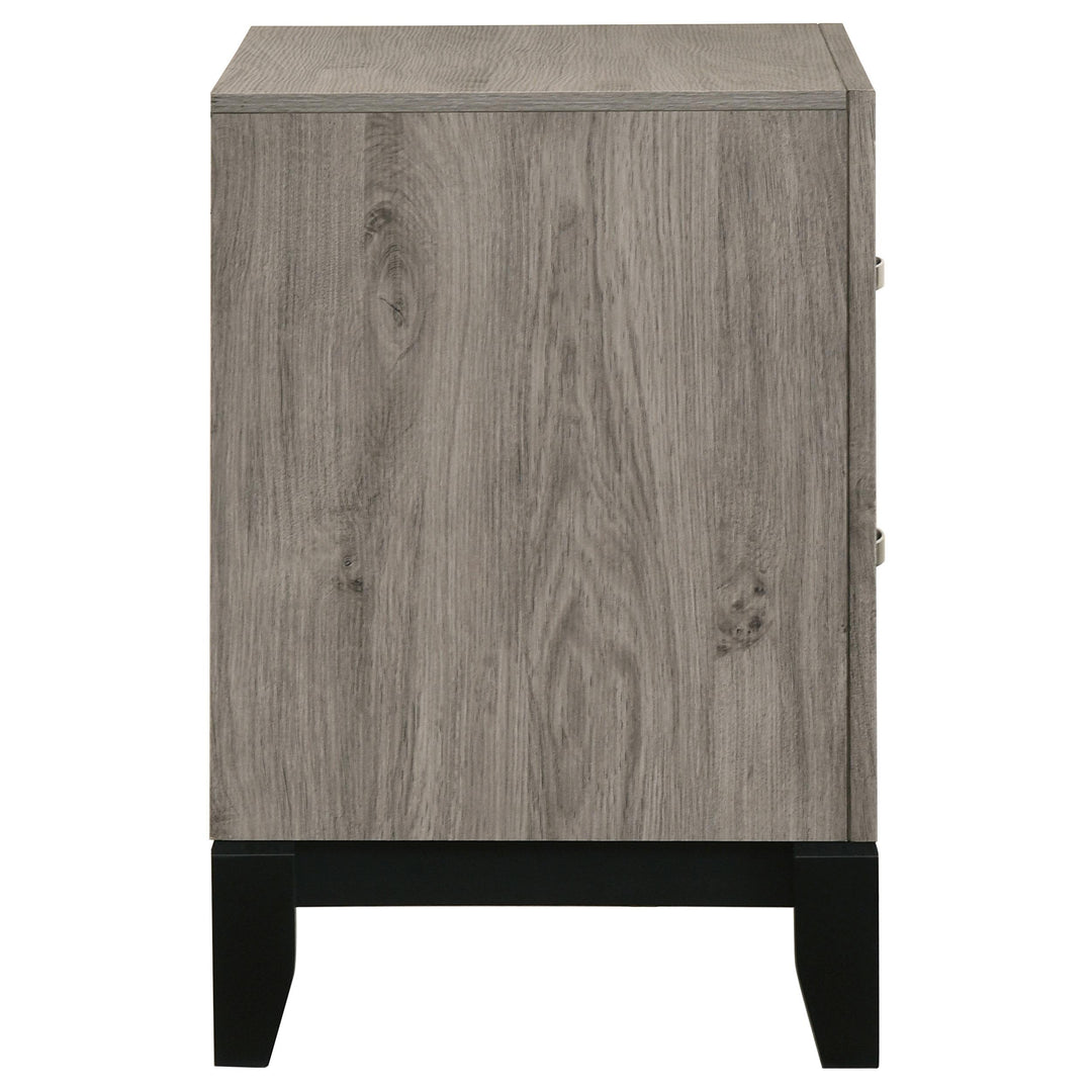 Valen 2-drawer Nightstand Bedside Table Light Taupe