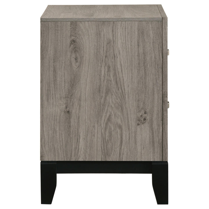 Valen 2-drawer Nightstand Bedside Table Light Taupe