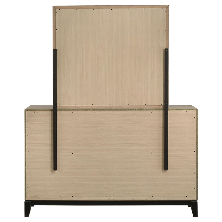 Valen 6-drawer Bedroom Dresser and Mirror Light Taupe
