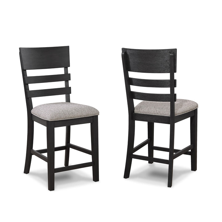 Guthrie - 5 Piece Counter Dining Room Set - Charcoal / Gray