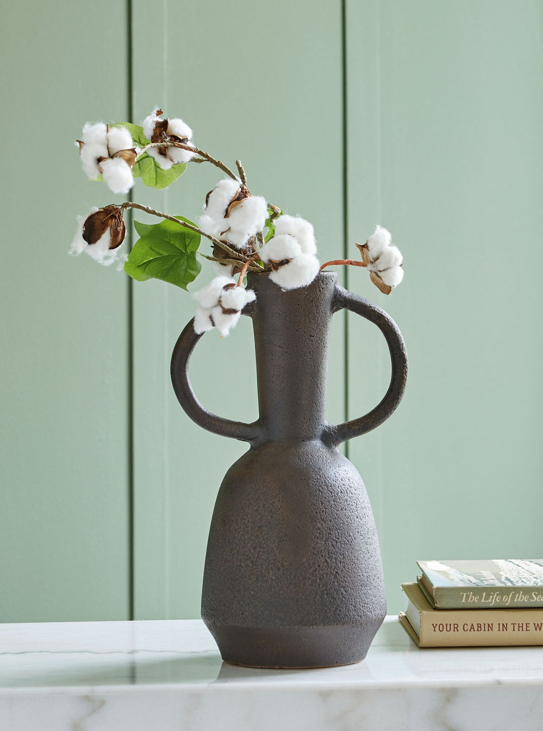 Aadeen - Vase - 14" - Distressed Brown