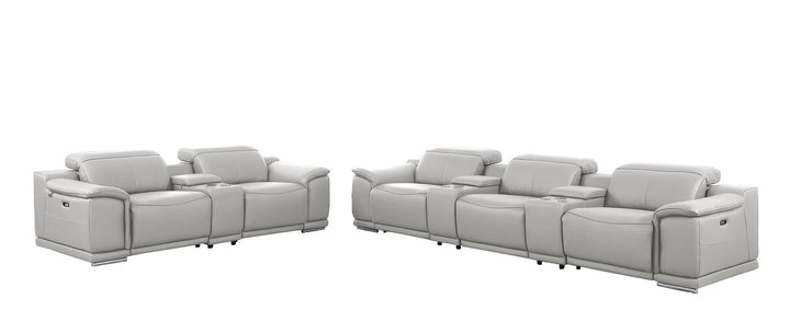 9762 - 8-Piece Modular Power Reclining Sofa And Console Loveseat Set With