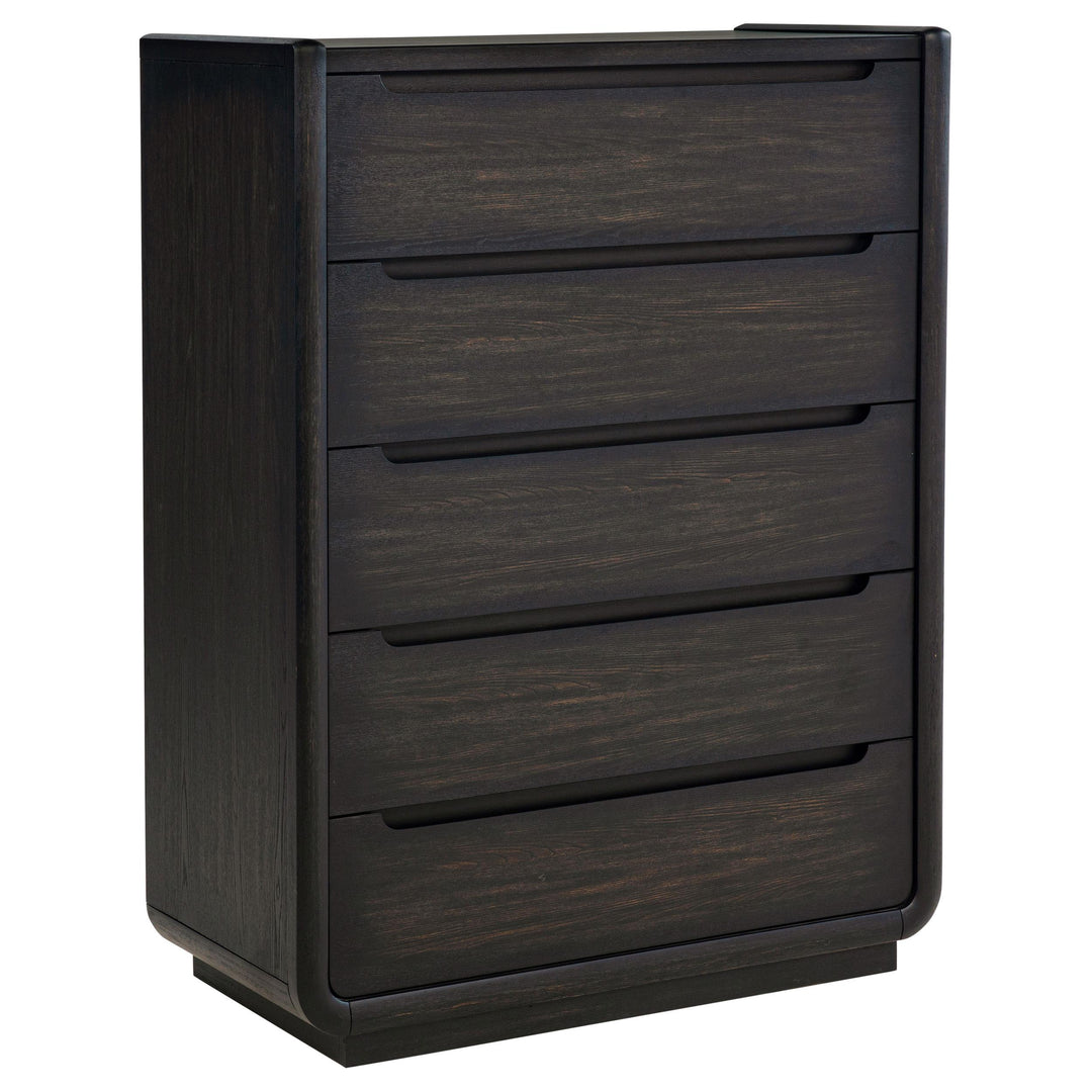 Leandro 5-piece Queen Bedroom Set Burnished Black