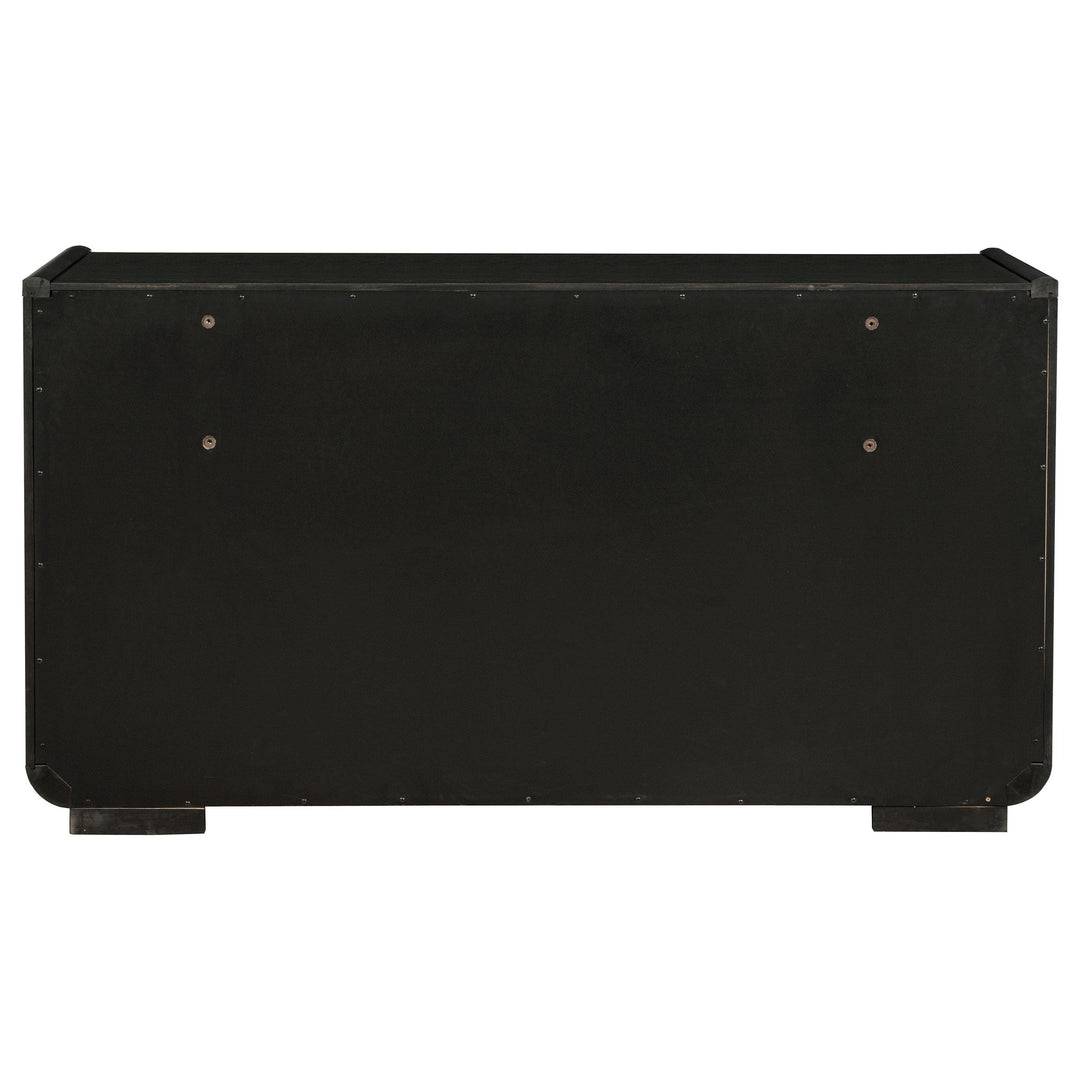Leandro 8-drawer Bedroom Dresser Cabinet Burnished Black