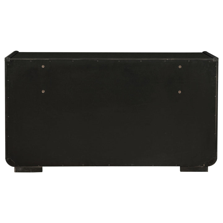 Leandro 8-drawer Bedroom Dresser Cabinet Burnished Black