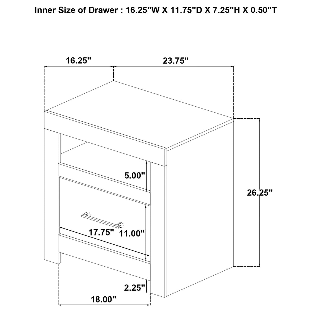 Hendricks 4-piece California King Bedroom Set Light Oak