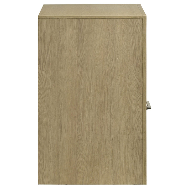 Hendricks 1-drawer Nightstand Bedside Table with Cubby Light Oak