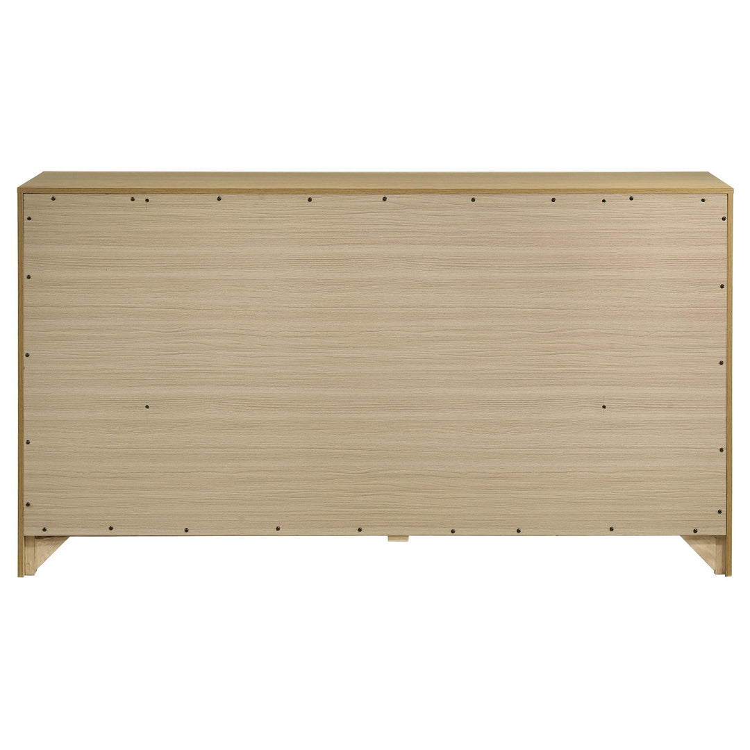 Hendricks 6-drawer Bedroom Dresser Storage Cabinet Light Oak