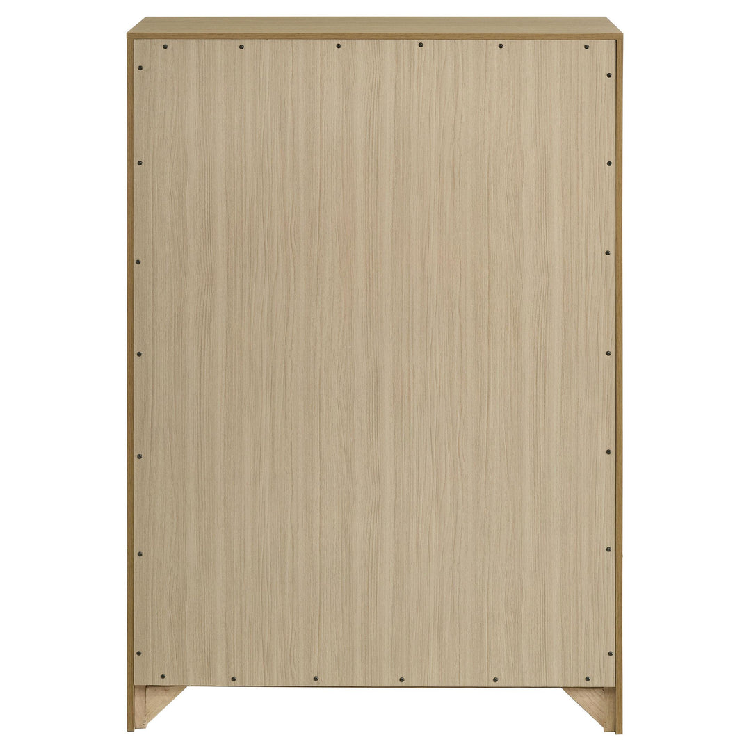 Hendricks 5-drawer Bedroom Chest of Drawers Light Oak