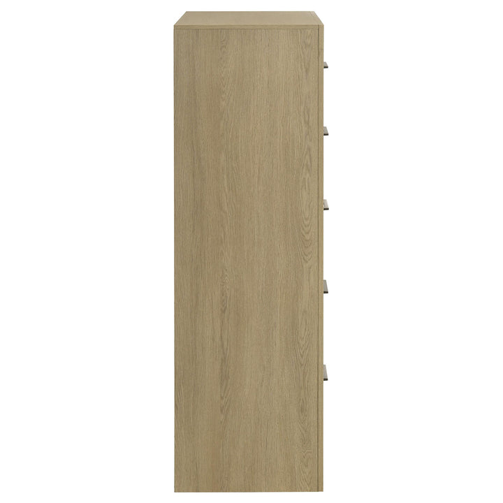 Hendricks 5-drawer Bedroom Chest of Drawers Light Oak