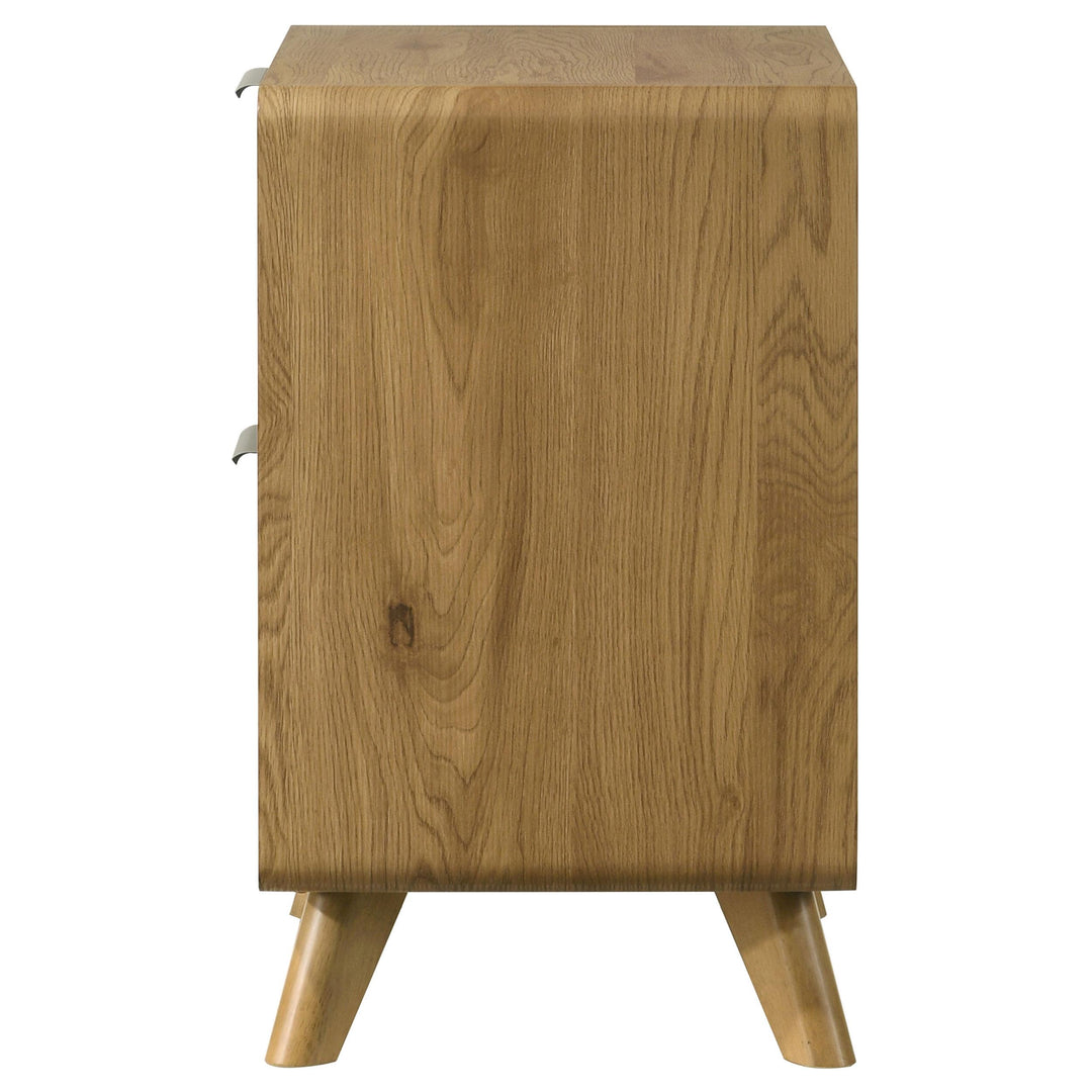 Bennett 2-drawer Bedroom Nightstand Bedside Table Light Oak
