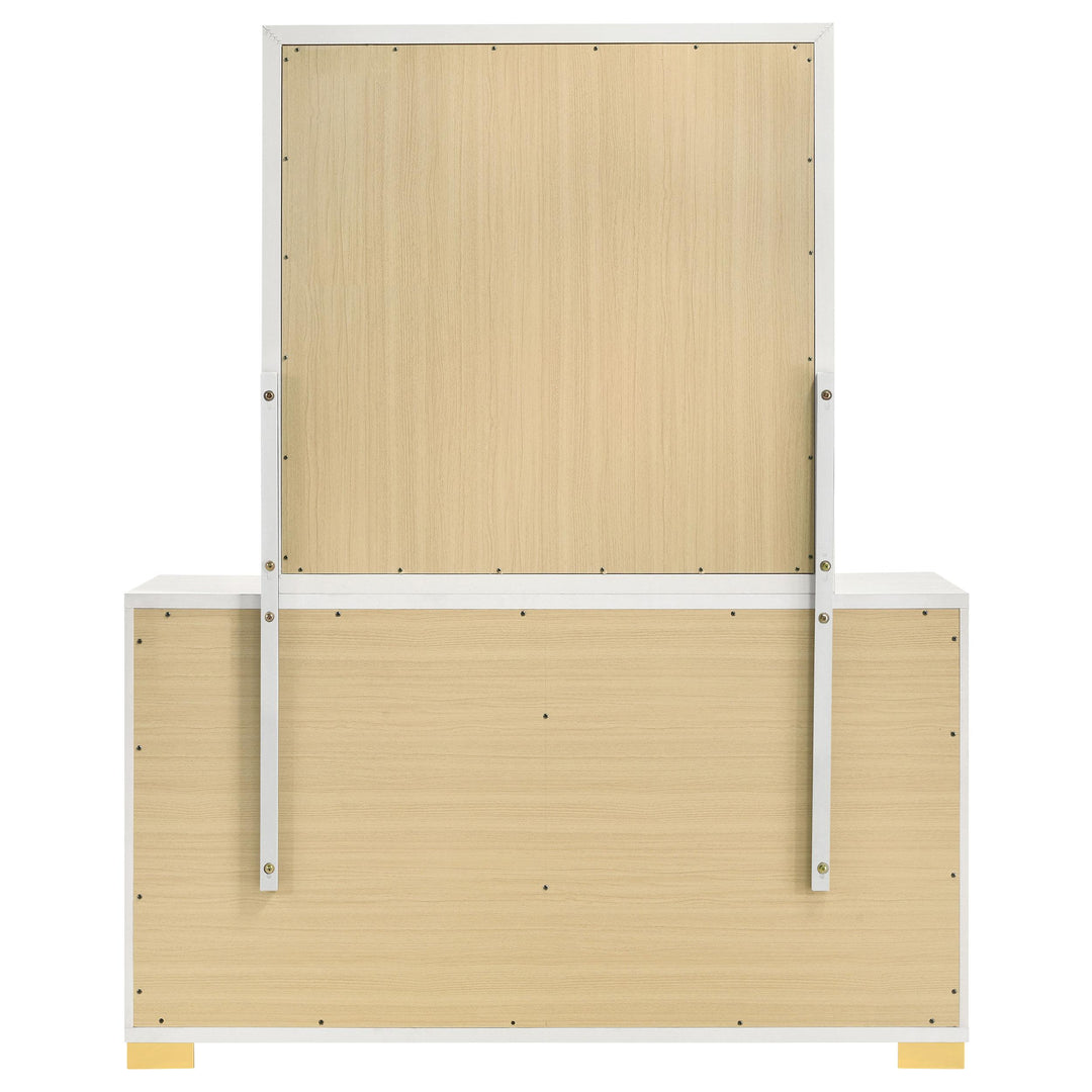 Marceline 6-drawer Dresser with Mirror White