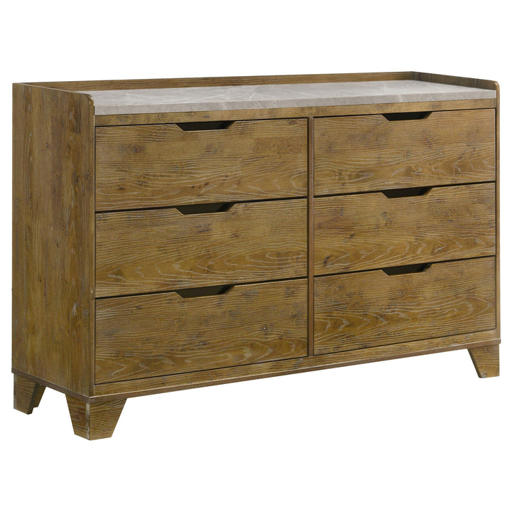 Henderson 4-piece Eastern King Bedroom Set Medium Oak