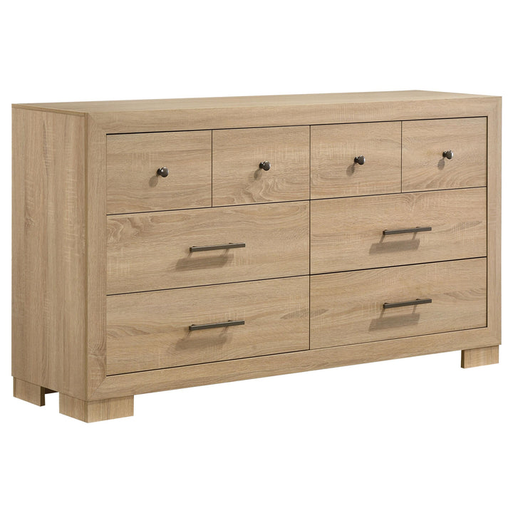 Arielle 5-piece Eastern King Bedroom Set Light Oak