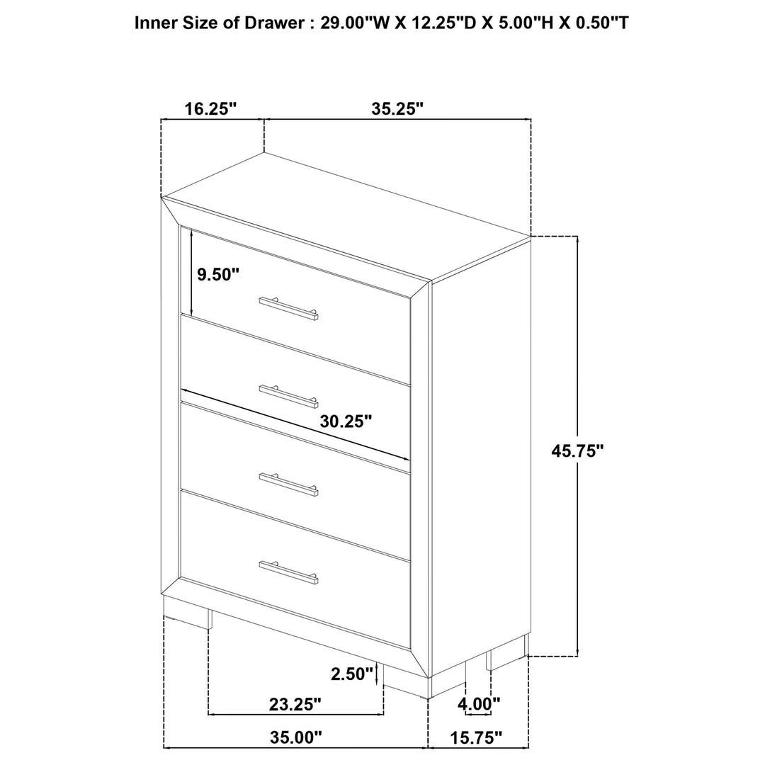 Arielle 5-piece Queen Bedroom Set Light Oak