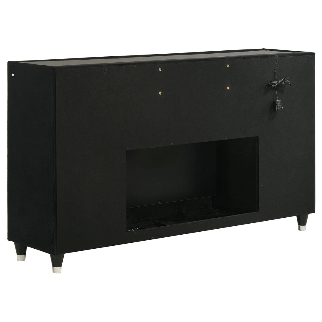Lorient 4-piece Eastern King Bedroom Set Black