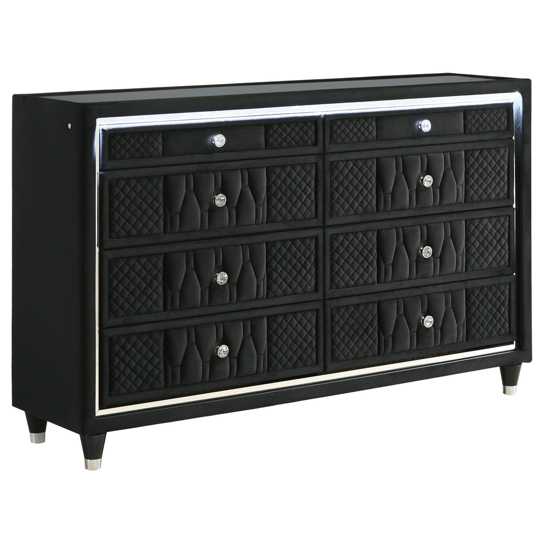 Lorient 4-piece Eastern King Bedroom Set Black