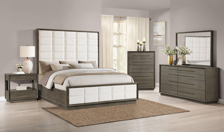 Durango 8-drawer Dresser and Mirror Taupe Oak