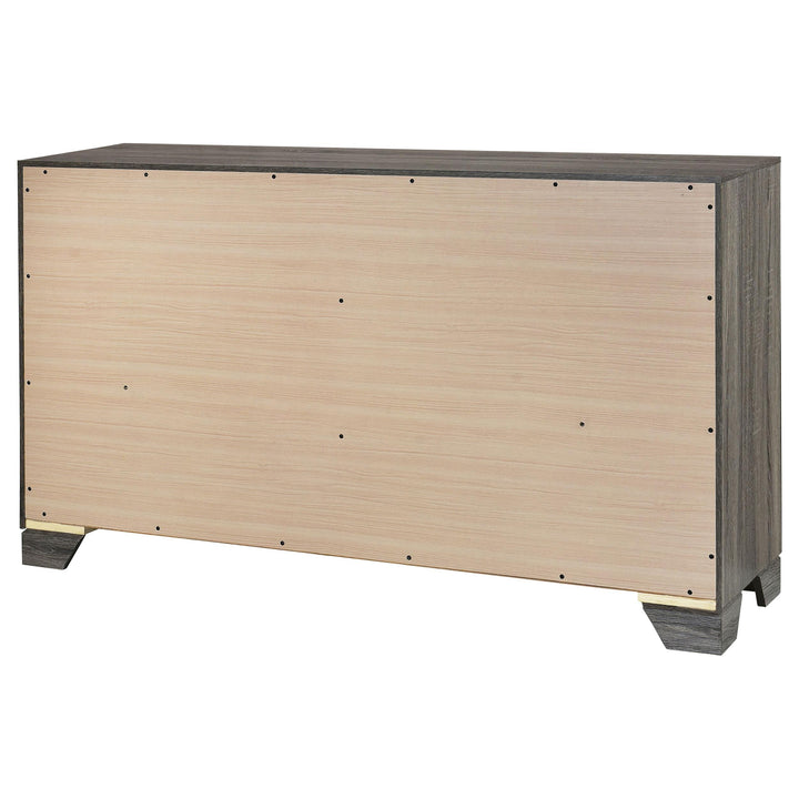 Wright 6-drawer Dresser Cabinet Brown Oak