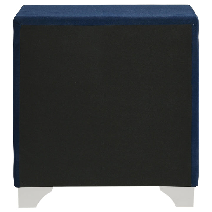 Melody Upholstered 2-drawer Nightstand Pacific Blue
