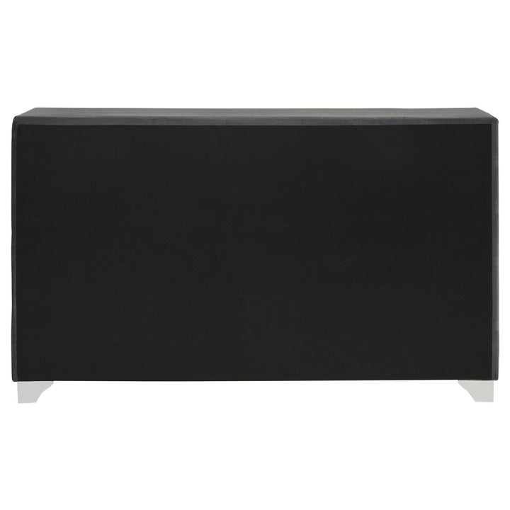 Melody 6-drawer Upholstered Dresser Grey